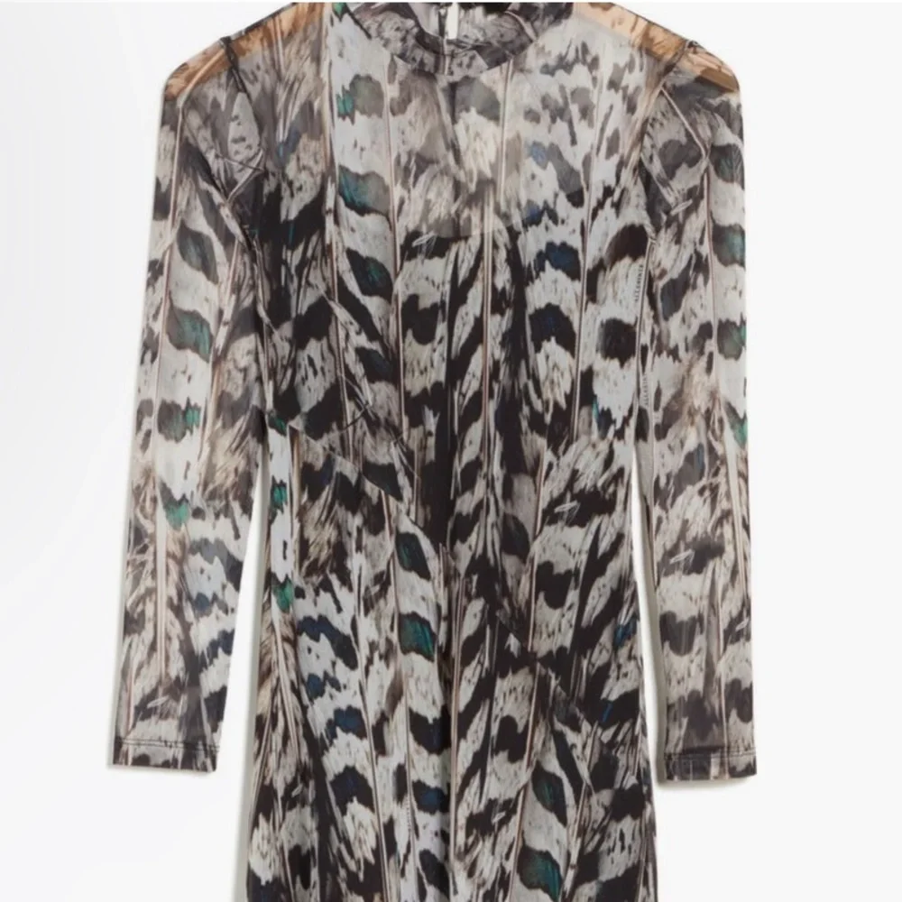 NWT AllSaints Hanna Ines Long Sleeve Mesh Midi
Dress Size 6 - Picture 3 of 10